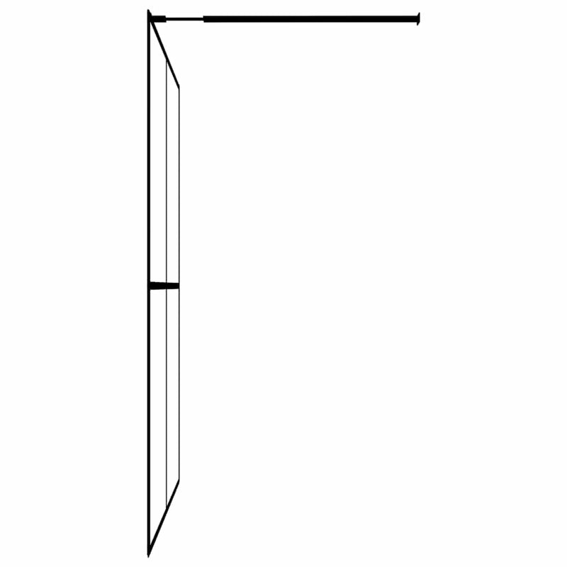 Paravan de duș walk-in, 80x195 cm, sticlă securizată mată
