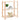 Raft depozitare 3 niveluri, 80x38x90cm, lemn masiv pin, 150kg