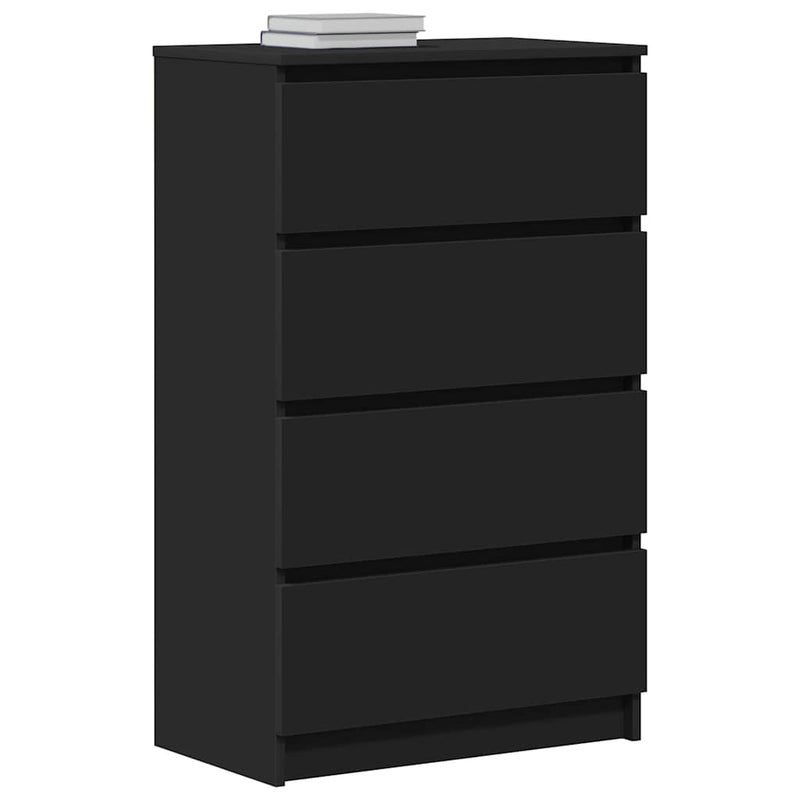 dulap, negru, 60x35x98,5 cm, lemn compozit