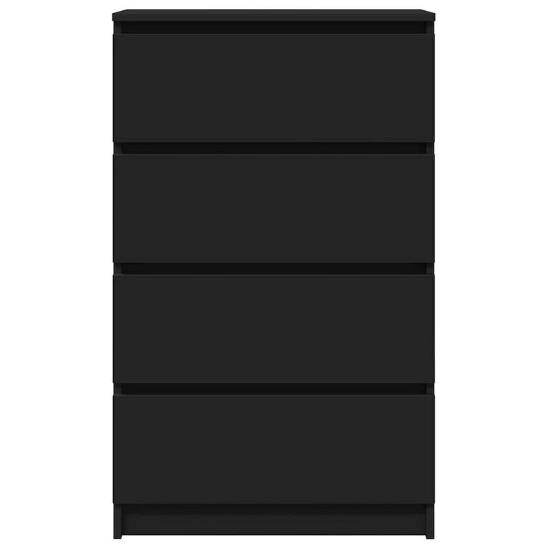 dulap, negru, 60x35x98,5 cm, lemn compozit