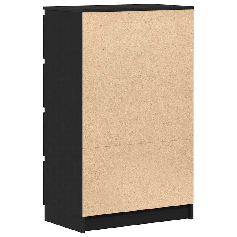 dulap, negru, 60x35x98,5 cm, lemn compozit