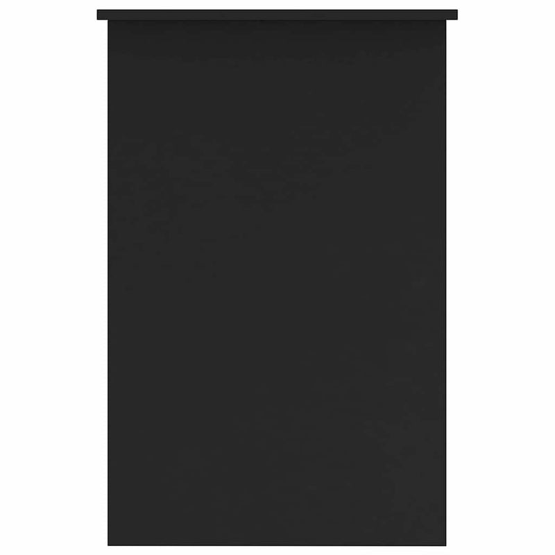 Birou, negru, 100x50x76 cm, lemn prelucrat