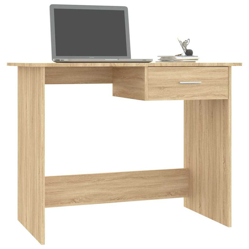 Birou, stejar sonoma, 100x50x76 cm, lemn prelucrat