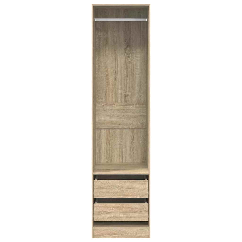 Șifonier cu sertare stejar sonoma, 50x50x200 cm, lemn prelucrat