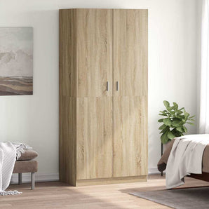 Șifonier, culoare stejar sonoma, 90x52x200 cm, lemn prelucrat