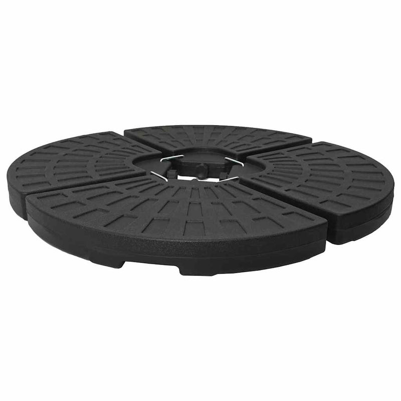 Suport de umbrelă în formă de evantai, 4 buc., negru