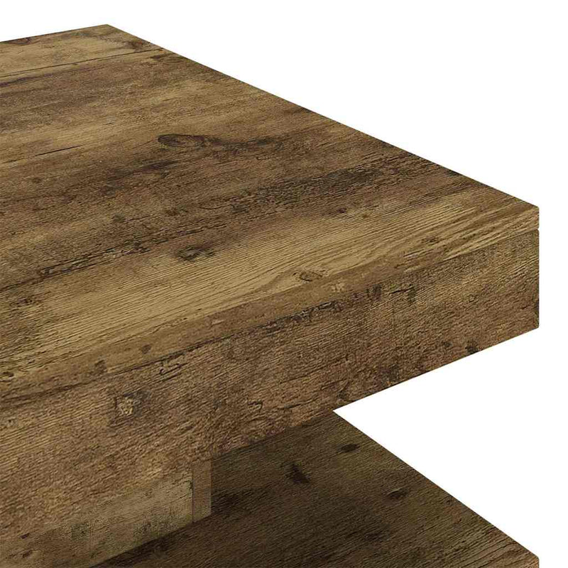 Măsuță de cafea, maro închis, 60x60x35 cm, MDF