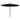 Umbrelă de soare de exterior, stâlp din lemn, negru, 350 cm