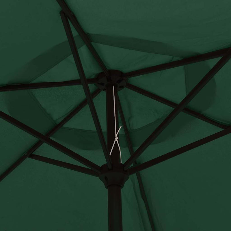 Umbrelă de soare, verde, 200 x 224 cm, aluminiu