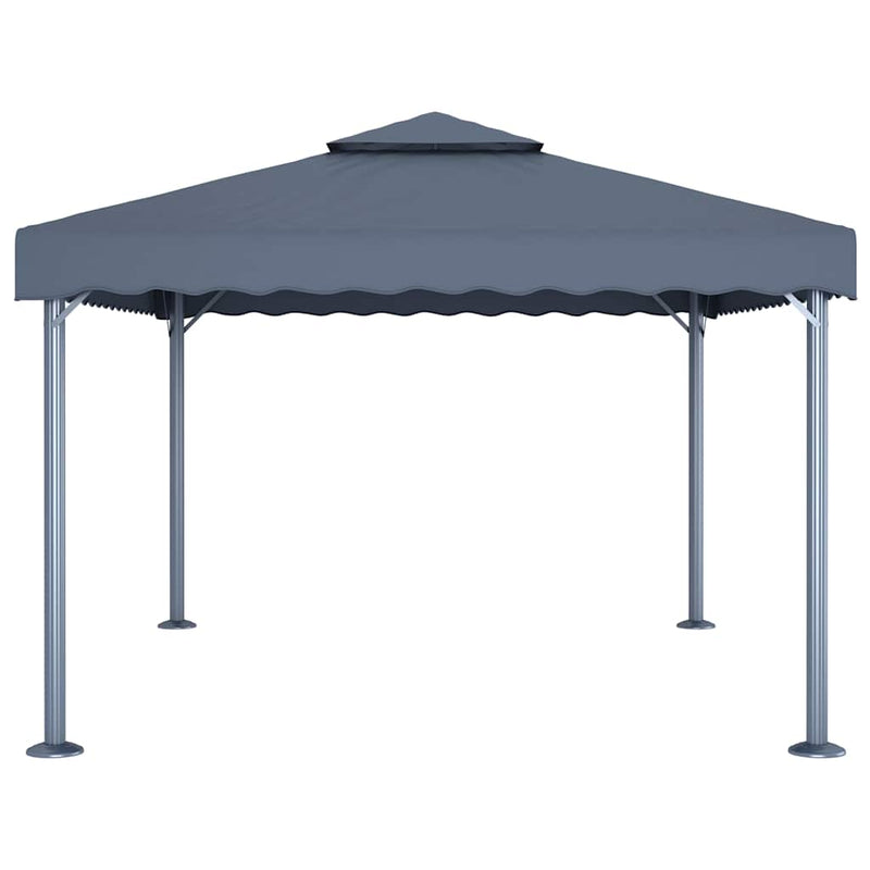 Pavilion, antracit, 400 x 300 cm, aluminiu