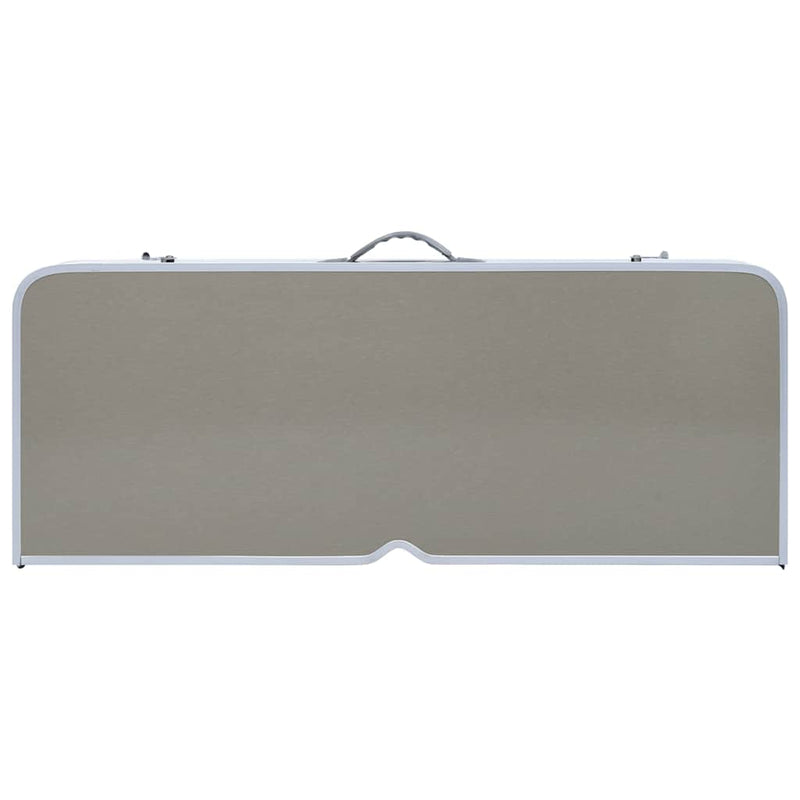 Masă de camping pliabilă cu 4 scaune, oțel și aluminiu