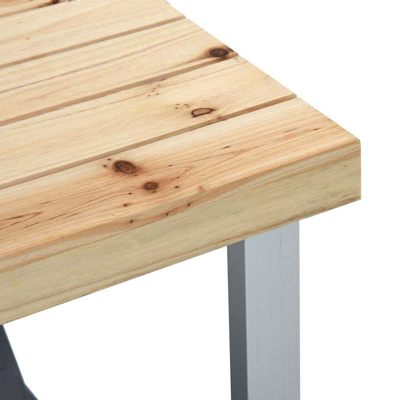 Masă de camping pliabilă cu 4 scaune, oțel și aluminiu