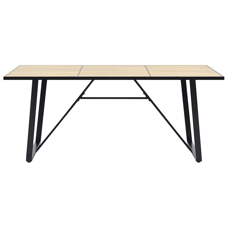 Masă de bucătărie, stejar, 200 x 100 x 75 cm, MDF
