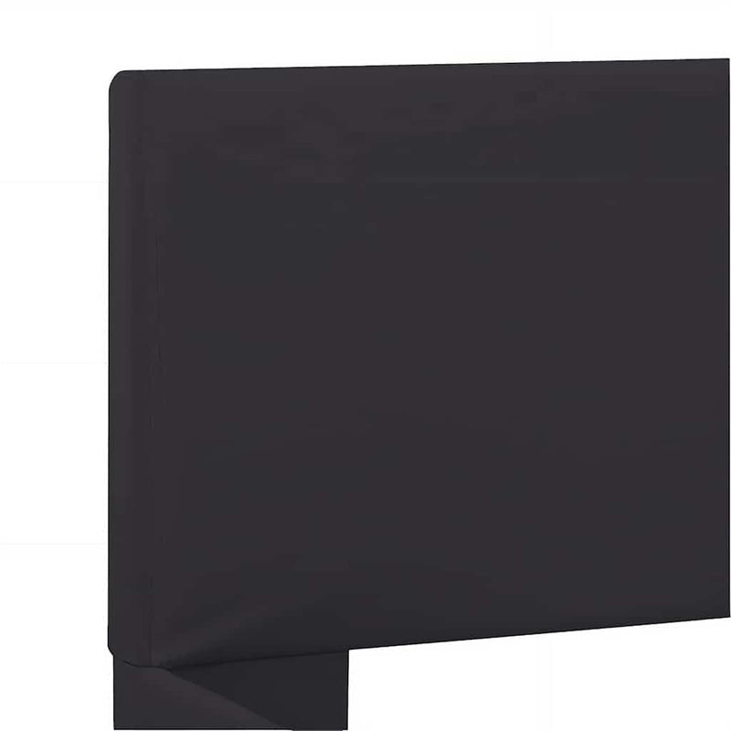 Cadru de pat cu LED, negru, 160 x 200 cm, piele ecologică