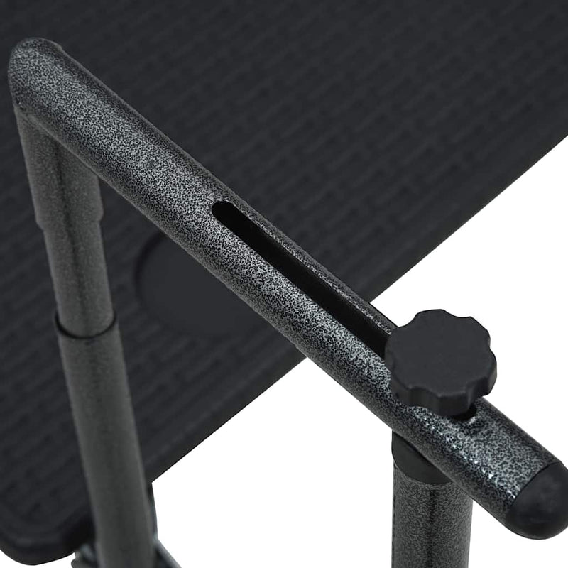 Masă balcon suspendată negru 60x64x83,5 cm plastic aspect ratan