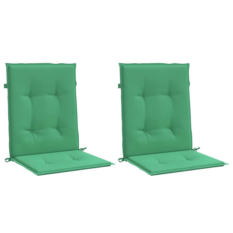 Perne pentru scaune de grădină 2 buc. Verde 100 x 50 x 3 cm