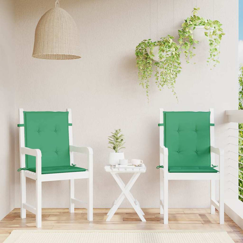 Perne pentru scaune de grădină 2 buc. Verde 100 x 50 x 3 cm