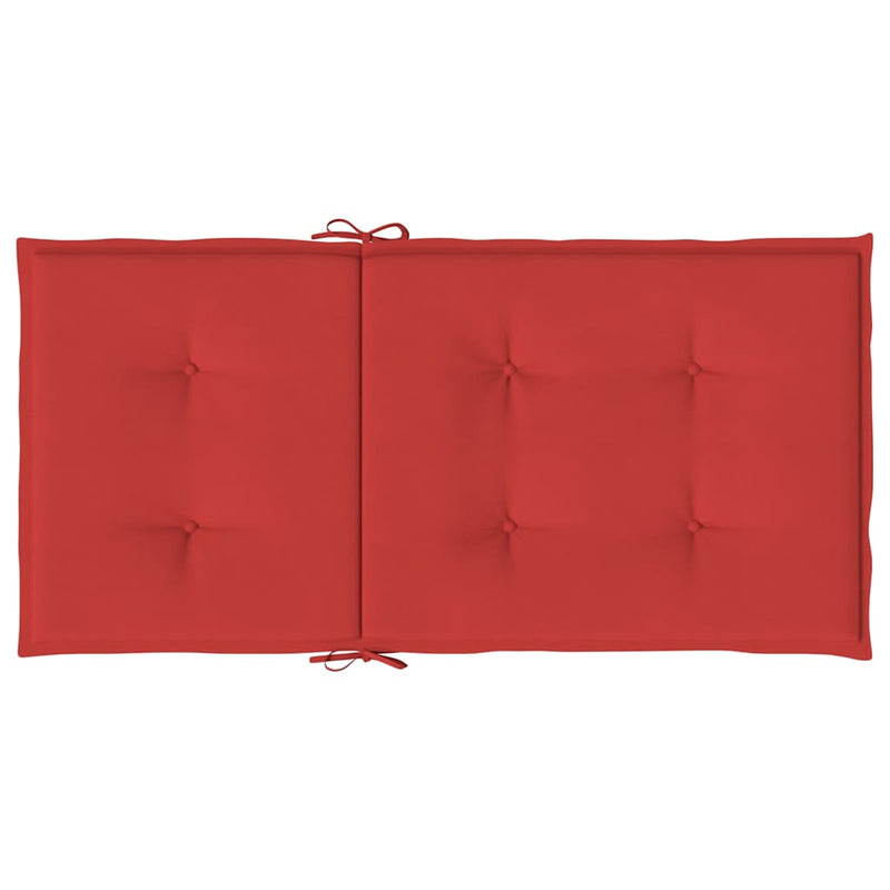Perne pentru scaune de grădină 4 buc. Roșu 100 x 50 x 3 cm