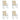 Perne pentru scaune de grădină 4 buc. Bej 100 x 50 x 3 cm