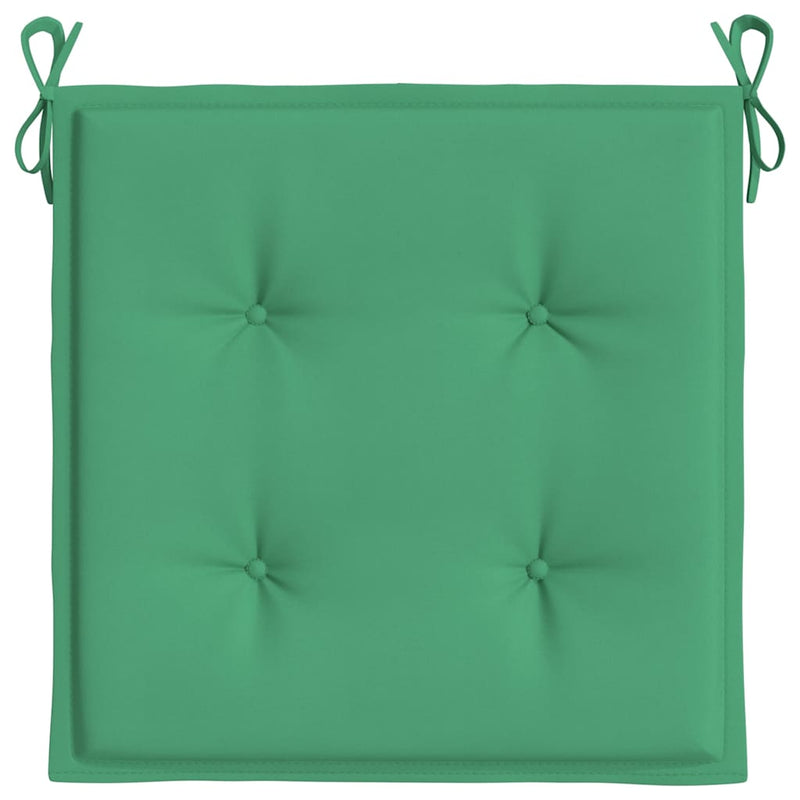 Perne scaune de grădină 2 buc. verde 50x50x3 cm țesătură Oxford