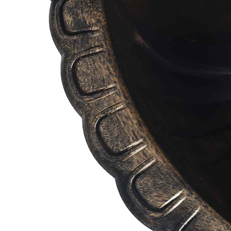 Fântână de perete cu design cap de leu, bronz