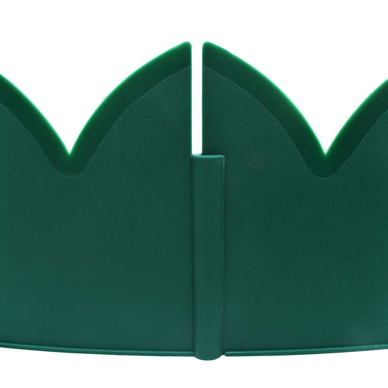 Borduri de gazon, 10 buc., verde, 65x15 cm, PP