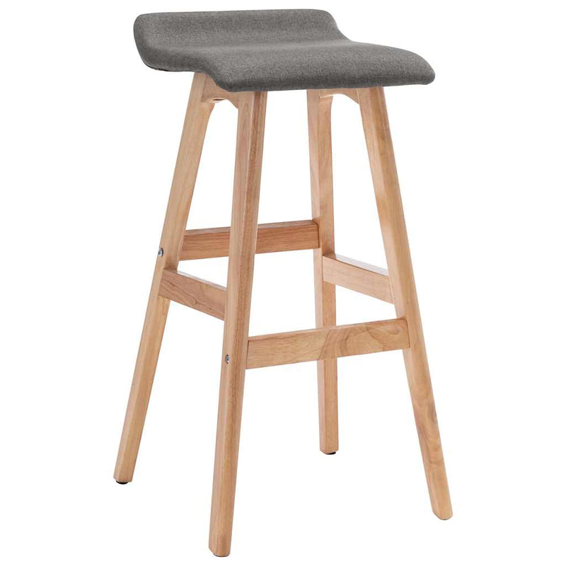 Scaun de bar, gri închis, material textil