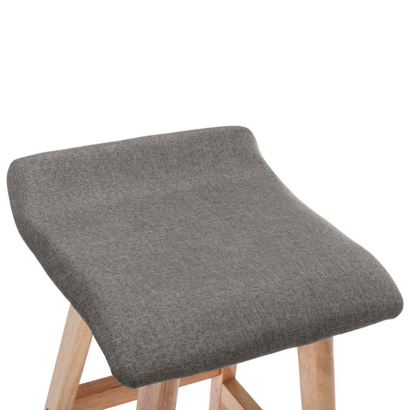 Scaun de bar, gri închis, material textil