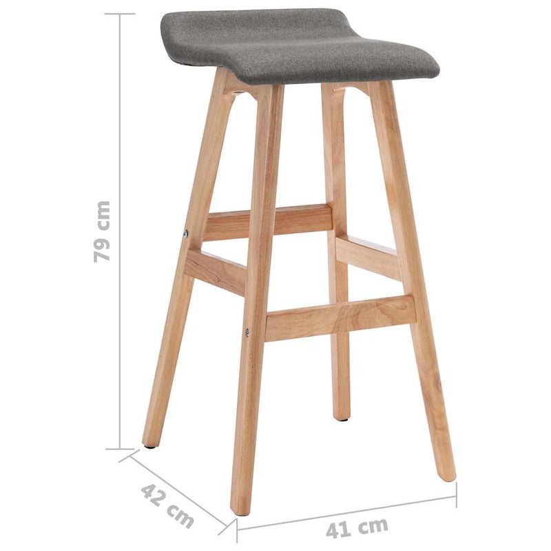 Scaun de bar, gri închis, material textil