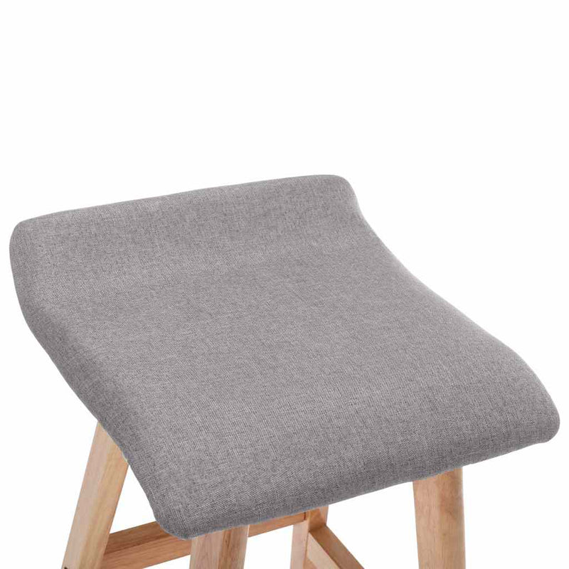 Scaun de bar, gri deschis, material textil