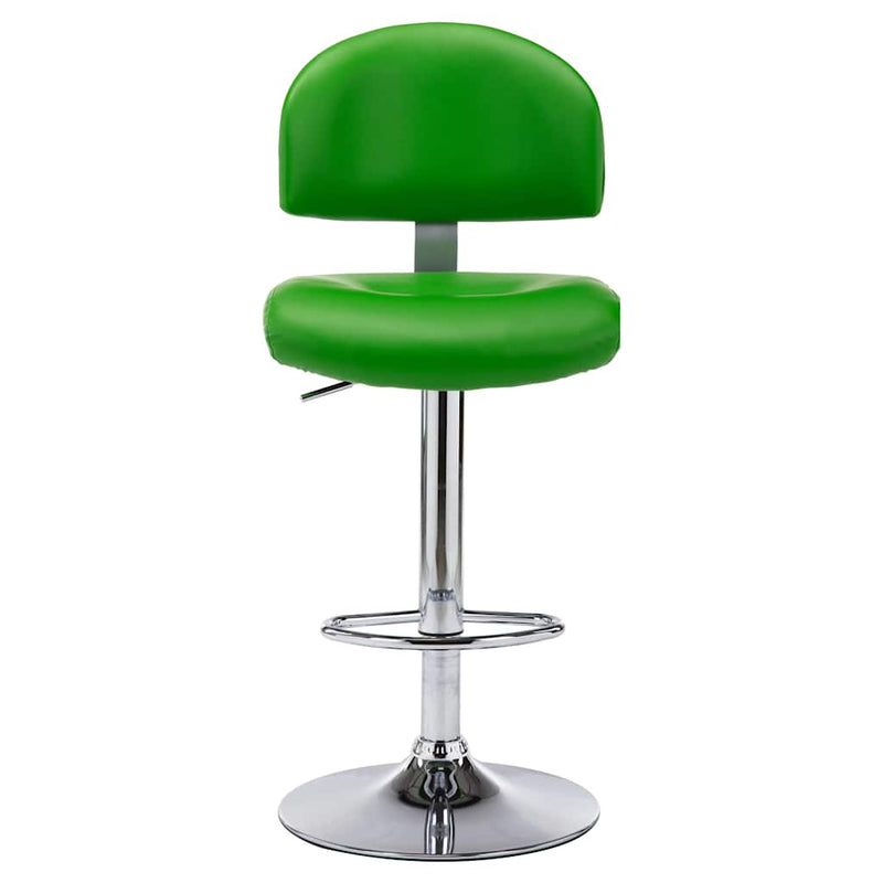 Scaun de bar, verde, piele ecologică