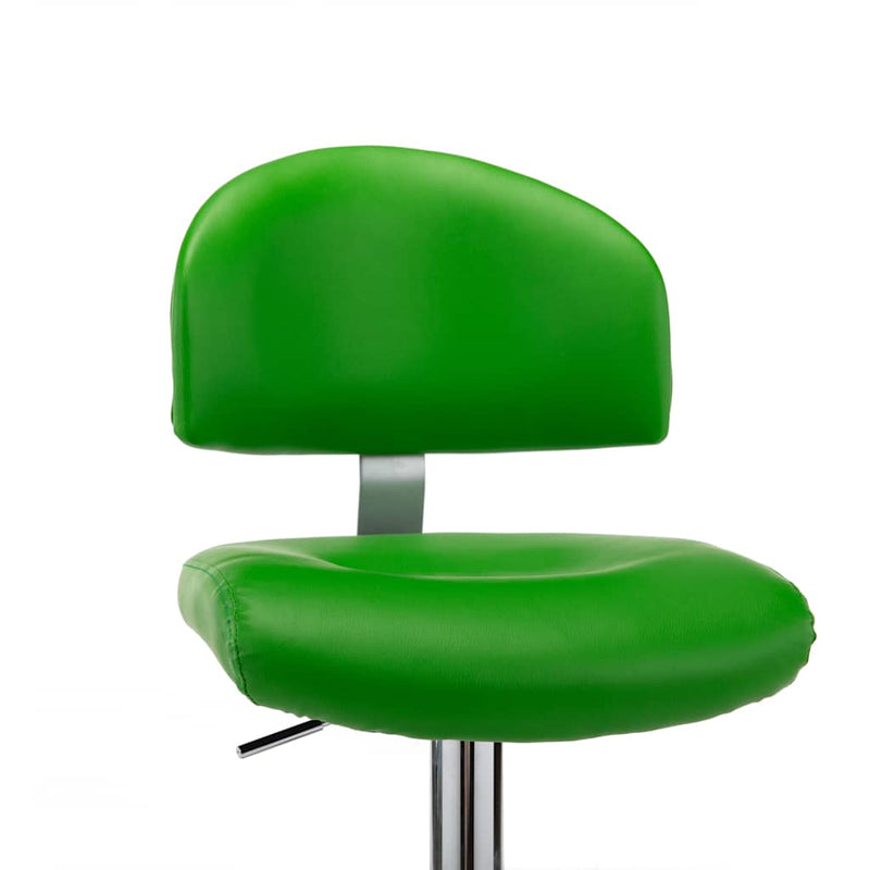 Scaun de bar, verde, piele ecologică