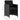 Set mobilier de exterior cu perne, 9 piese, negru, poliratan