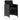 Set mobilier de exterior cu perne, 5 piese, negru, poliratan