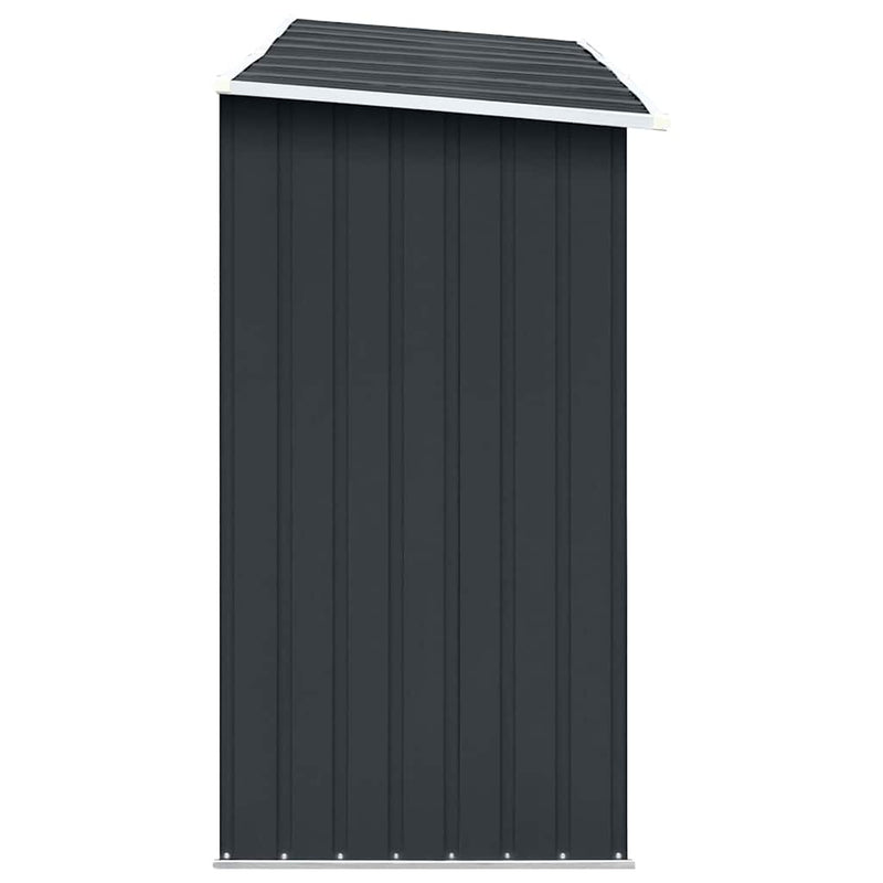 Șopron depozitare lemne antracit 330x84x152 cm oțel galvanizat