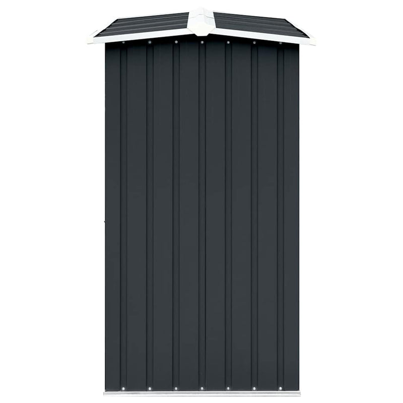 Șopron depozitare lemne antracit, 330x92x153 cm oțel galvanizat