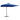 Umbrelă consolă cu LED, stâlp din oțel albastru azur 250x250 cm