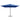 Umbrelă consolă cu LED, stâlp din oțel albastru azur 250x250 cm