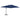 Umbrelă în consolă cu stâlp din aluminiu, albastru azur, 4x3 m