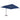 Umbrelă în consolă cu stâlp din aluminiu, albastru azur, 4x3 m