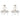 Candelabre suspendate de plafon cu cristale 2 buc. alb elegant