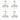 Candelabre suspendate de plafon cu cristale 4 buc. alb elegant