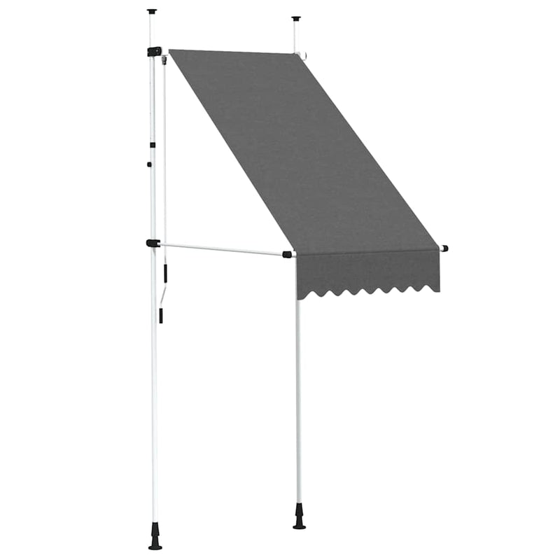 Copertină retractabilă manual, antracit, 100 cm