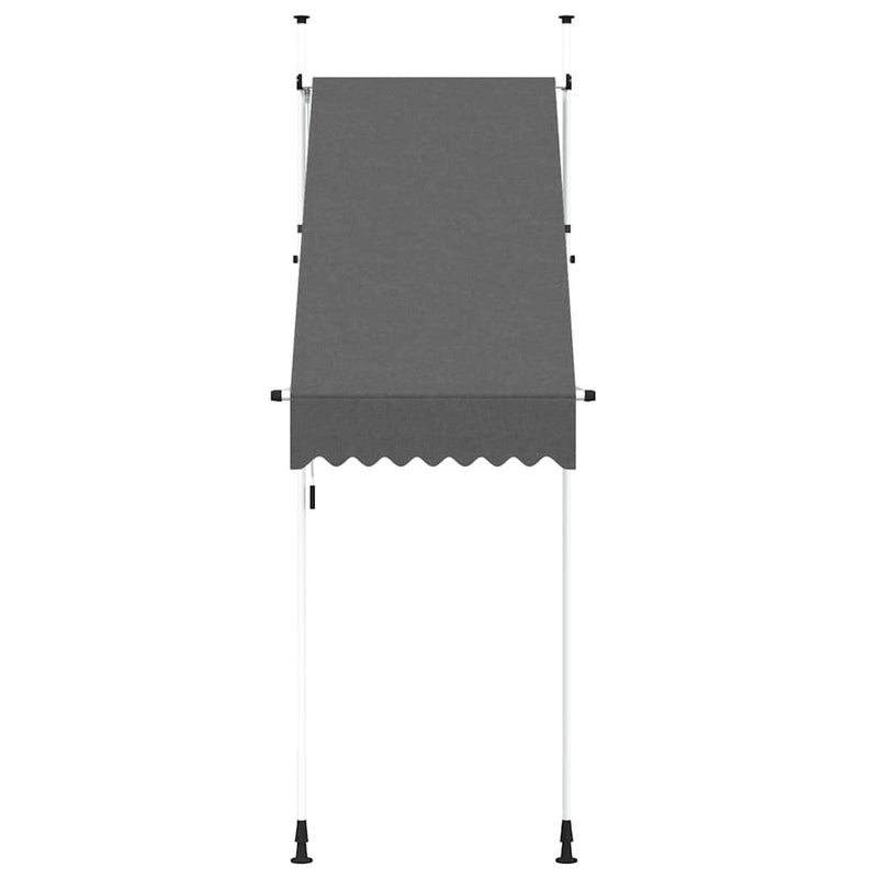 Copertină retractabilă manual, antracit, 100 cm