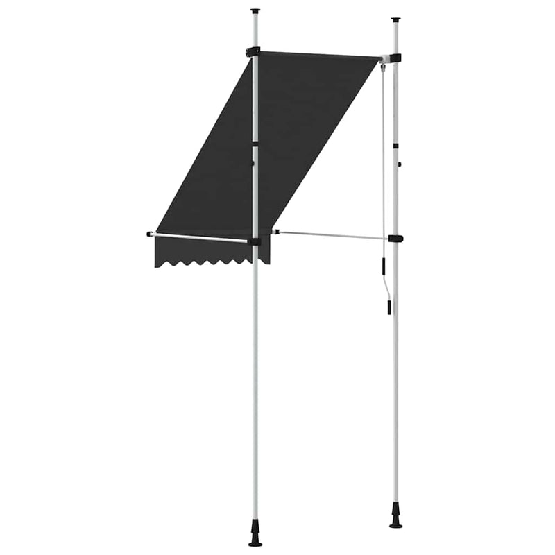 Copertină retractabilă manual, antracit, 100 cm