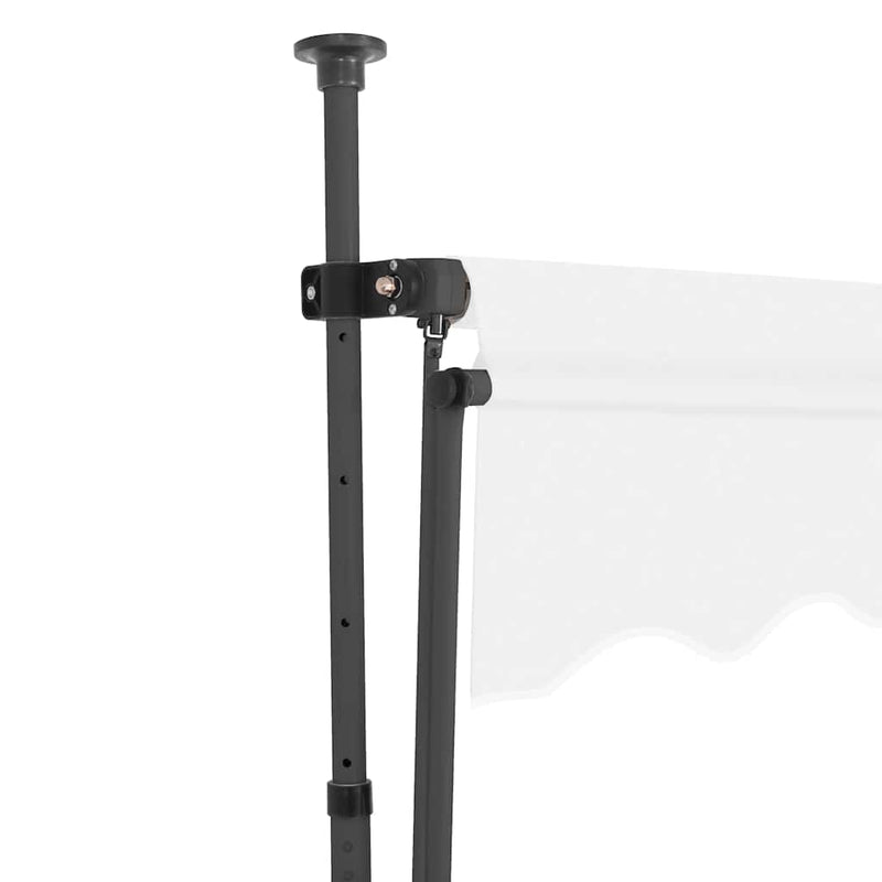 Copertină retractabilă manual cu LED, crem, 200 cm