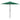 Umbrelă de soare cu stâlp din aluminiu, verde, 270x246 cm