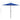 Umbrelă soare de grădină stâlp aluminiu albastru azur 270x246cm