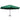 Umbrelă de soare de grădină, stâlp aluminiu, verde, 600 cm