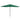 Umbrelă de soare de grădină, stâlp metalic, verde, 390 cm